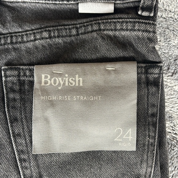 Boyish Jeans The Tommy Straight Leg Jeans in Space Odyssey Size 24 NWT - Picture 4 of 9